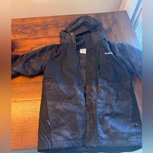Columbia Kids Black ski jacket. Inner lining included! L size 14-16